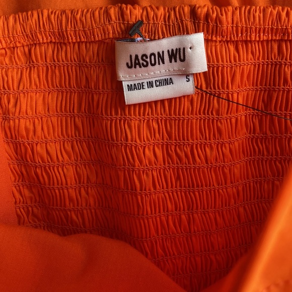 Jason Wu Women’s Crop Top Shorts Orange Two Piece Set Sz Small NWT $310 - Picture 12 of 12